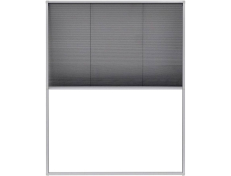 vidaXL Mosquitera plisada para ventanas aluminio 80x100cm