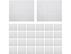 Papel Xuan, Semicrudo, Con Cuadrícula Para Caligrafía China – 50 Hojas De 8 Cm X 8 Cm – Papel De Arroz