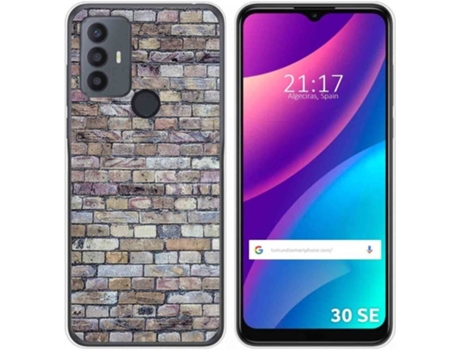 Carcasa para TCL 30 SE TUMUNDOSMARTPHONE Dibujos Ladrillo 02 Multicolor