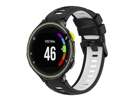 Correa De Reloj Inteligente Para Garmin Forerunner 230, Correa De Silicona Bicolor, Negro Y Blanco VENISYMLIS