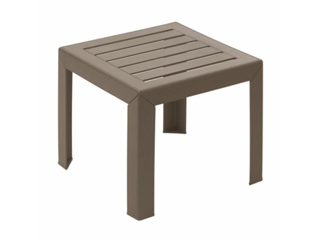 Mesa auxiliar GROSFILLEX Taupé Resina Plástico 40 x 40 x 35 cm