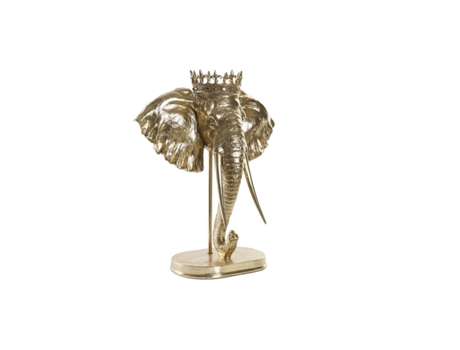 Figura Decorativa Dkd Home Decor Elefante Dorado Resina (49 X 26,5 X 57 Cm)