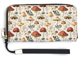 Cartera Cuero Con Cremallera Para Mujer Diseño Estampado