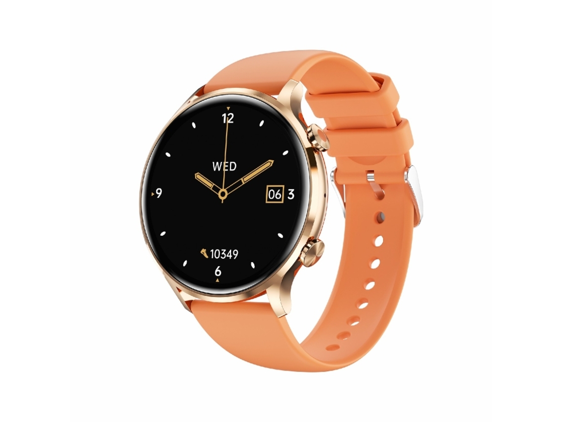 Reloj deportivo de 1,39 pulgadas con Bluetooth 5.2, compatible con llamadas Bluetooth, monitorización del sueño y frecuencia cardíaca (naranja)