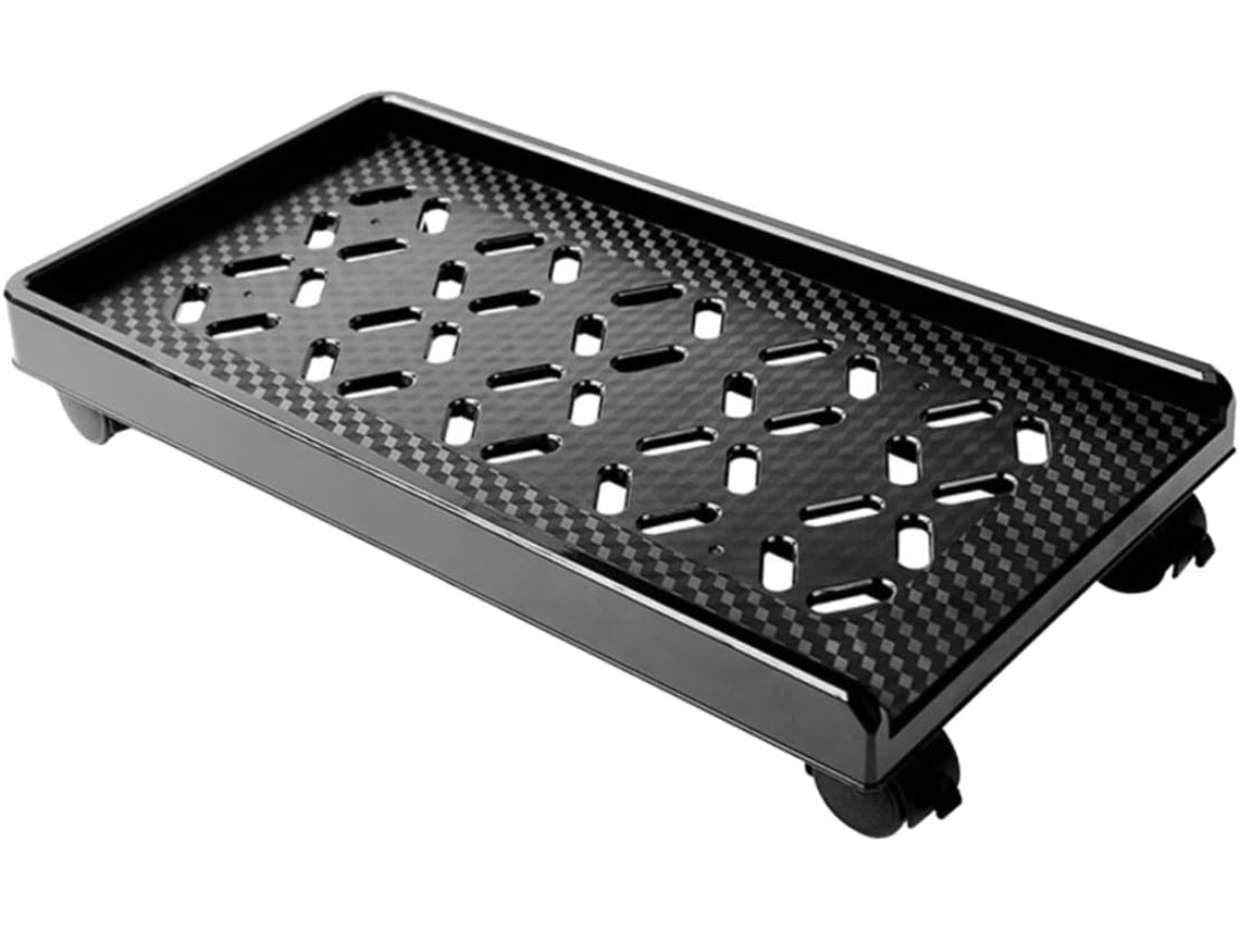 Soporte Rodante Para Procesador De Pc De 38 Cm Con Estructura Hueca Negra Y Soporte Móvil Estabilizado.