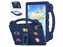 La funda protectora para tableta TCL con soporte para la mano es adecuada para usar con la Lenovo Tab K11/b11 Ushion (2024) en azul marino.