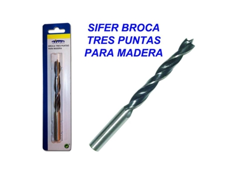 Sifer broca tres puntas para madera 11