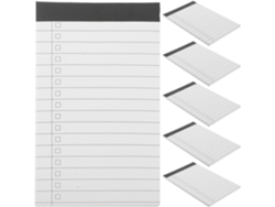 Juego De 6 Cuadernos A7 Rayados Para El Día, Con Bloc De Notas Y Lista De Tareas Pendientes