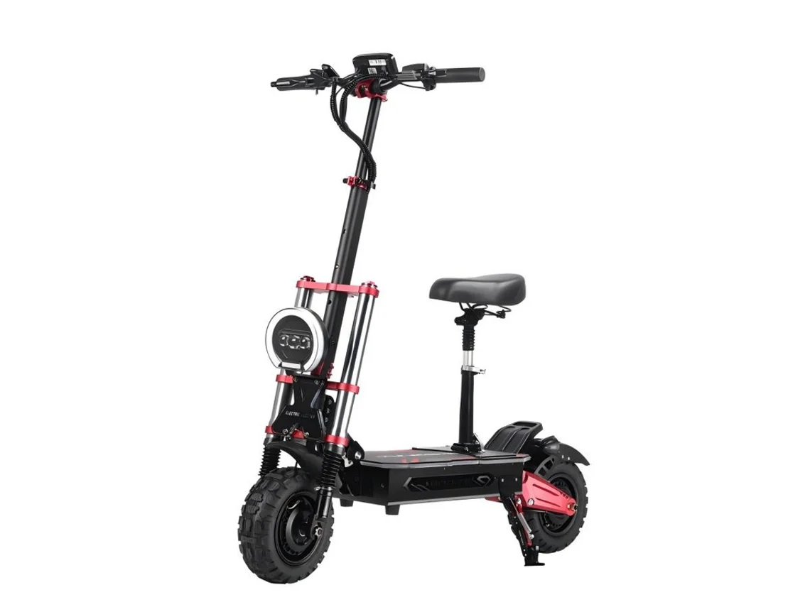 Patinete Elétrico BOYUEDA S5-11 (3000 W x2 - Autonomía: 120 Km - Negro)