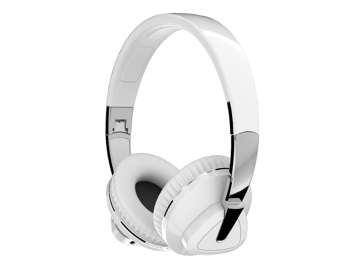 Auriculares Estéreo Inalámbricos Bluetooth Con Graves Potentes, Cómodos, Blancos, Para Teléfonos Móviles Y Ordenadores.