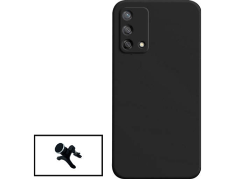Kit Carcasa + Soporte Oppo Reno6 Lite GIFT4ME Negro