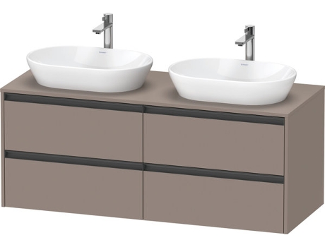 Mueble DURAVIT Ketho.2 bajo lavabo recorte para lavabo en ambos lados 1400x568x550mm K24898B