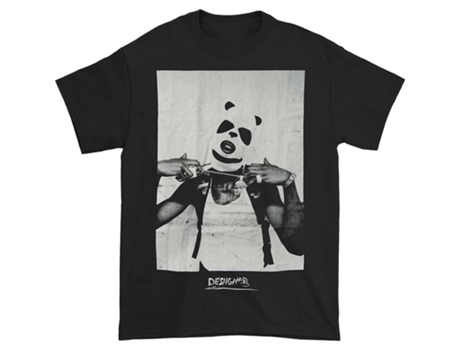 Camiseta ROCKINSTONE Panda con foto enmascarada de Desiigner (XXXL)