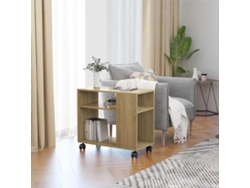 Mesa auxiliar | Mesa de comedor 70x35x55 cm Madera de roble procesada Sonoma