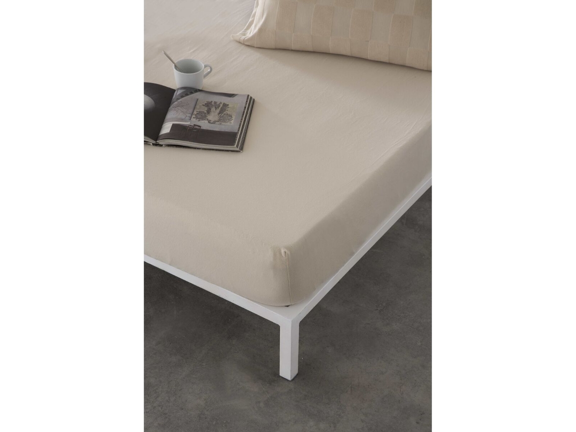 Sábana Inferior NATURALS (35.00 x 6.00 x 22.00 cm - Algodón - Beige)