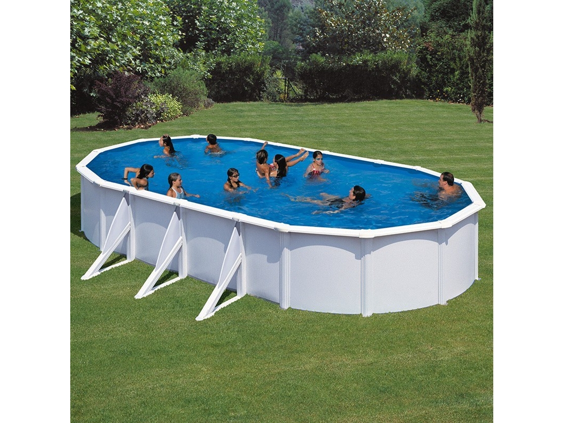 Piscina de Acero GRE Blanca (800x470x132 cm)