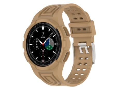 Correa TPU + PU para Samsung Galaxy Watch4 Classic 46mm - café