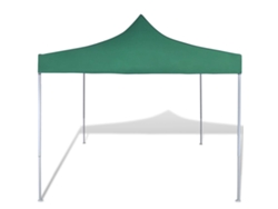 Tienda de campaña plegable de 3 x 3 m, color verde.
