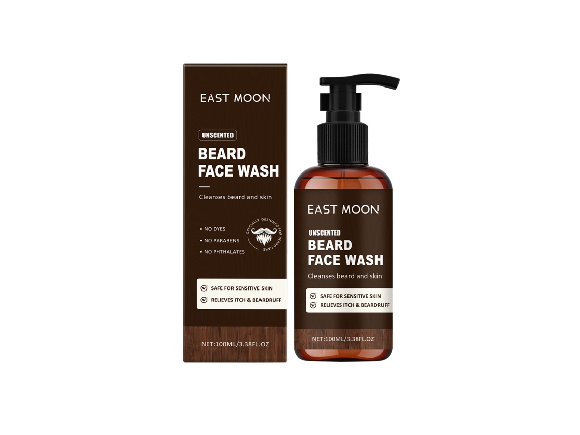 Limpiador facial para hombres: suaviza, hidrata e ilumina la barba - 100 ml