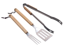 Set 3 Herramientas Bbq Acero Inoxidable EDM