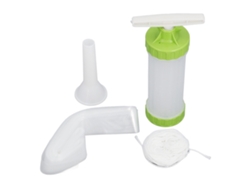 Juego De Tripas No Comestibles Para Salchichas, Fabricadas En Plástico Apto Para Uso Alimentario, Para Una Azada De 5 Kg, Color Blanco.