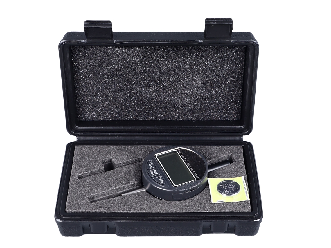 Indicador De Medición Digital Con Resolución De 0,001 Mm, Rango De Medición De 0-12,7 Mm Y Sonda M2.5 De Alta Precisión.