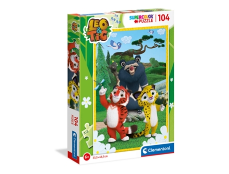 Puzzle CLEMENTONI Supercolor 27547 rompecabezas 104 pieza(s) Animales
