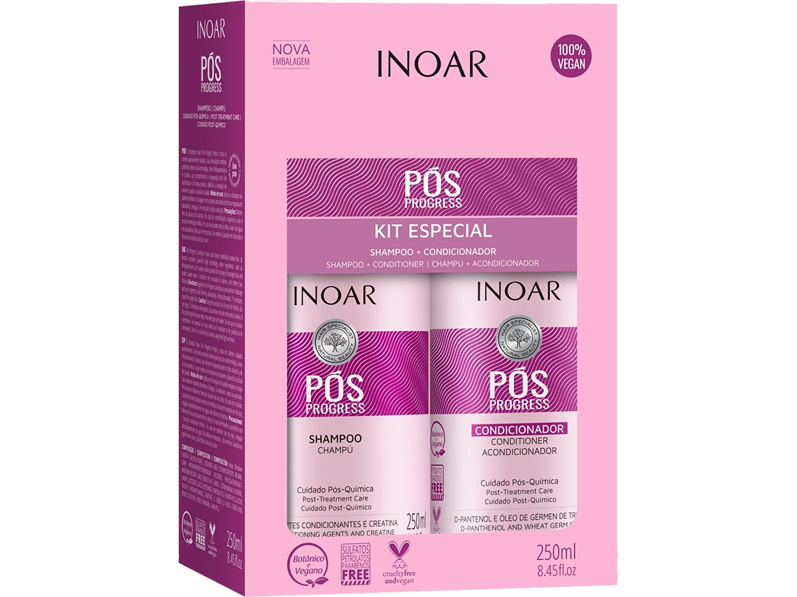 Champú y Acondicionador Alisado de Queratina - 1 Pack Dúo Pos Progress BRAZILIANHAIRPRODUICTS
