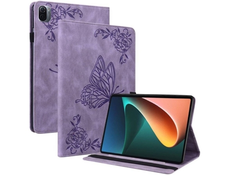Carcasa Tablet Xiaomi Pad 5/Pad 5 Pro HFS-HOUSE Mariposa Morado