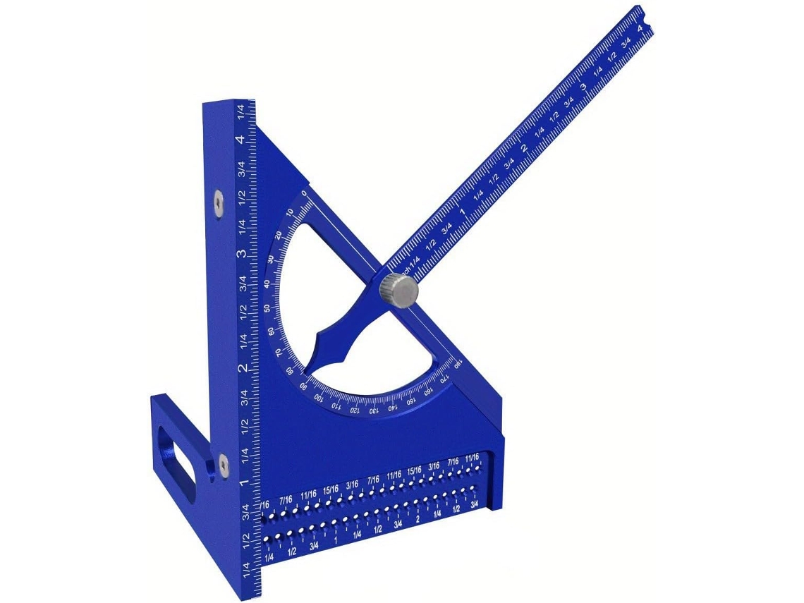 Regla De Medición Multiángulo Ajustable 3d Triangular De Aleación De Aluminio