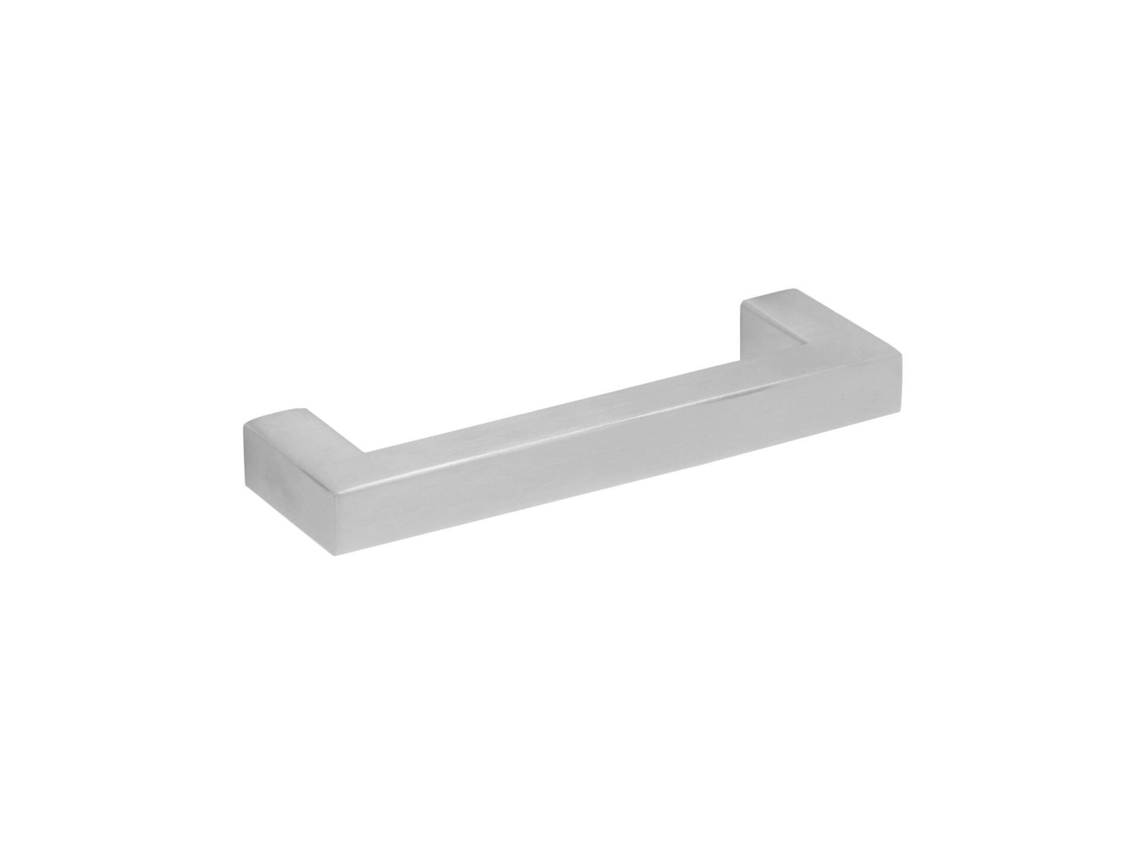 Tirador para mueble de acero inoxidable. Estilo Contemporáneo. Distancia entre ejes 96. en Acero Inoxidable SatinadoCAMBIO DE HARDWARE