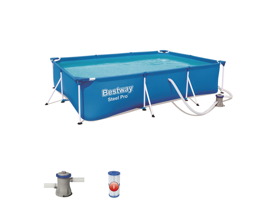 Steel Pro Steel Pro ™ 300 x 201 x 66 cm com piscina de bomba