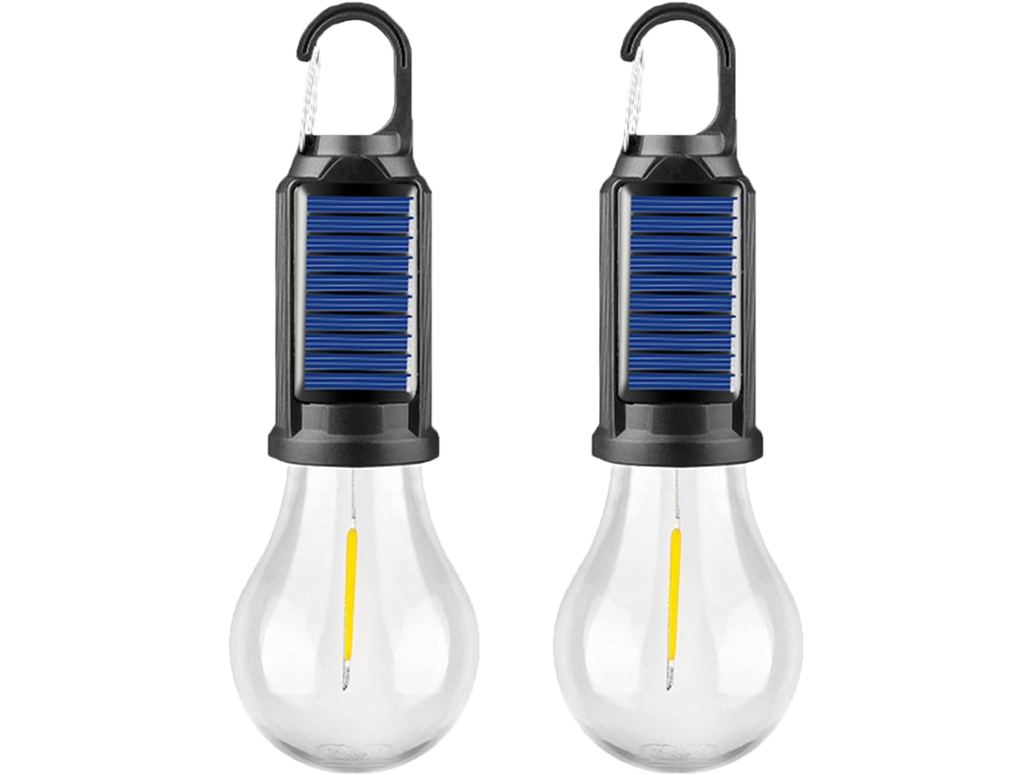 Lámpara LED solar portátil para tienda de campaña, Nicecee (2 unidades)