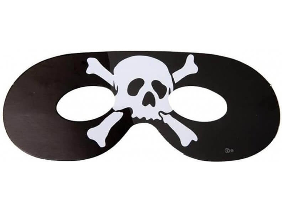 Máscara DISFRAZZES Blister De 6 Piratas De Cartón Con Calavera