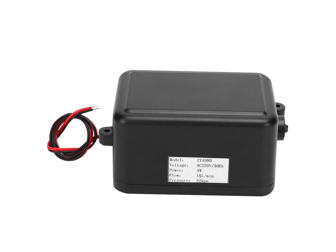 2026velora-zya980 Bomba de aire de alto flujo 4w Mini inflador de plástico de ingeniería AC220v 50hz (zya980-15)