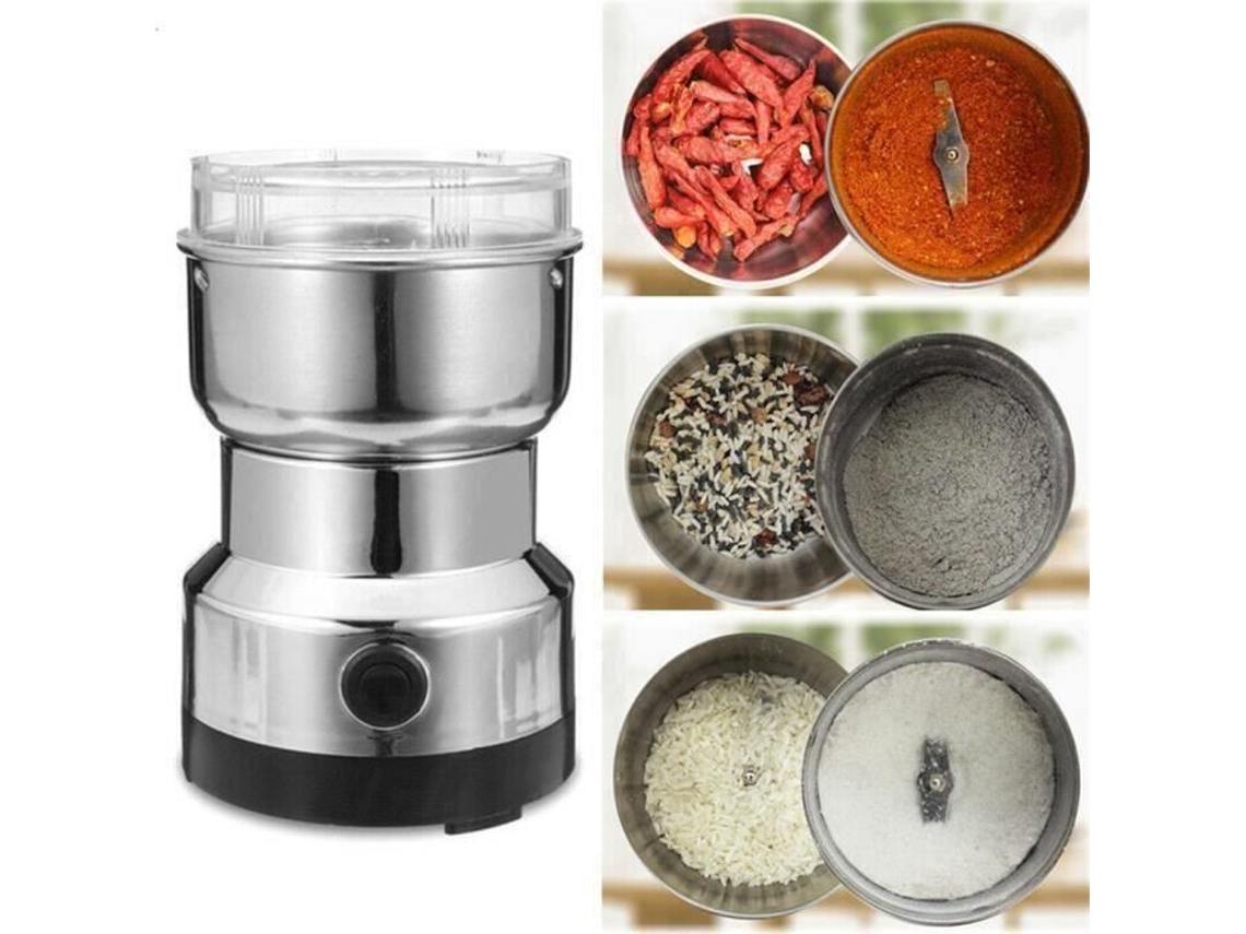 Molinillo de café eléctrico de 220 V, molinillo de linaza, nueces, pimienta, especias, licuadora de acero inoxidable Gd13120 GOTOTOP