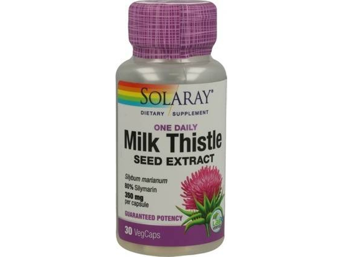 Complemento Alimentar SOLARAY Milk Thistle (30 cápsulas)