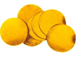 Confeti TCM 55x55mm, Dorado, 1kg