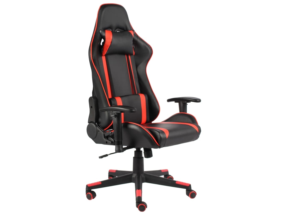 Silla Gaming Giratoria Pvc Rojo