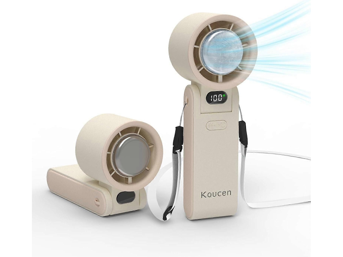 Ventilador Portátil Recarregável De Última Geração (modelo 2025) Com 100 Velocidades E Função Turbo Ice.