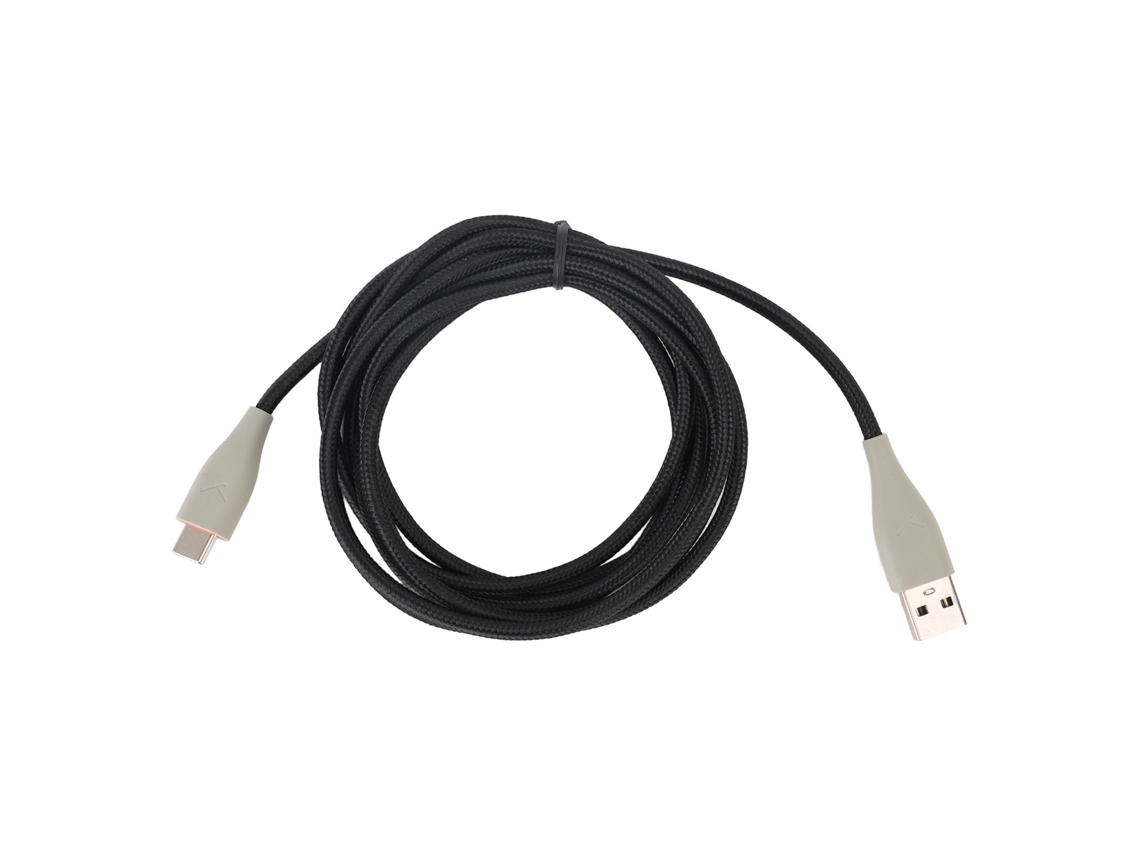 Cable De Repuesto Para Auriculares Mmx150 Con Núcleo Ofc, 2 M, Usb A Tipo-c, Gris.