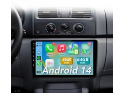 Gps Para Skoda Fabia Ii 2008-2013 Rádio Para Automóvel/4 Gb + 64 Gb/gps Navi/carplay/android 14/swc/8 Núcleos