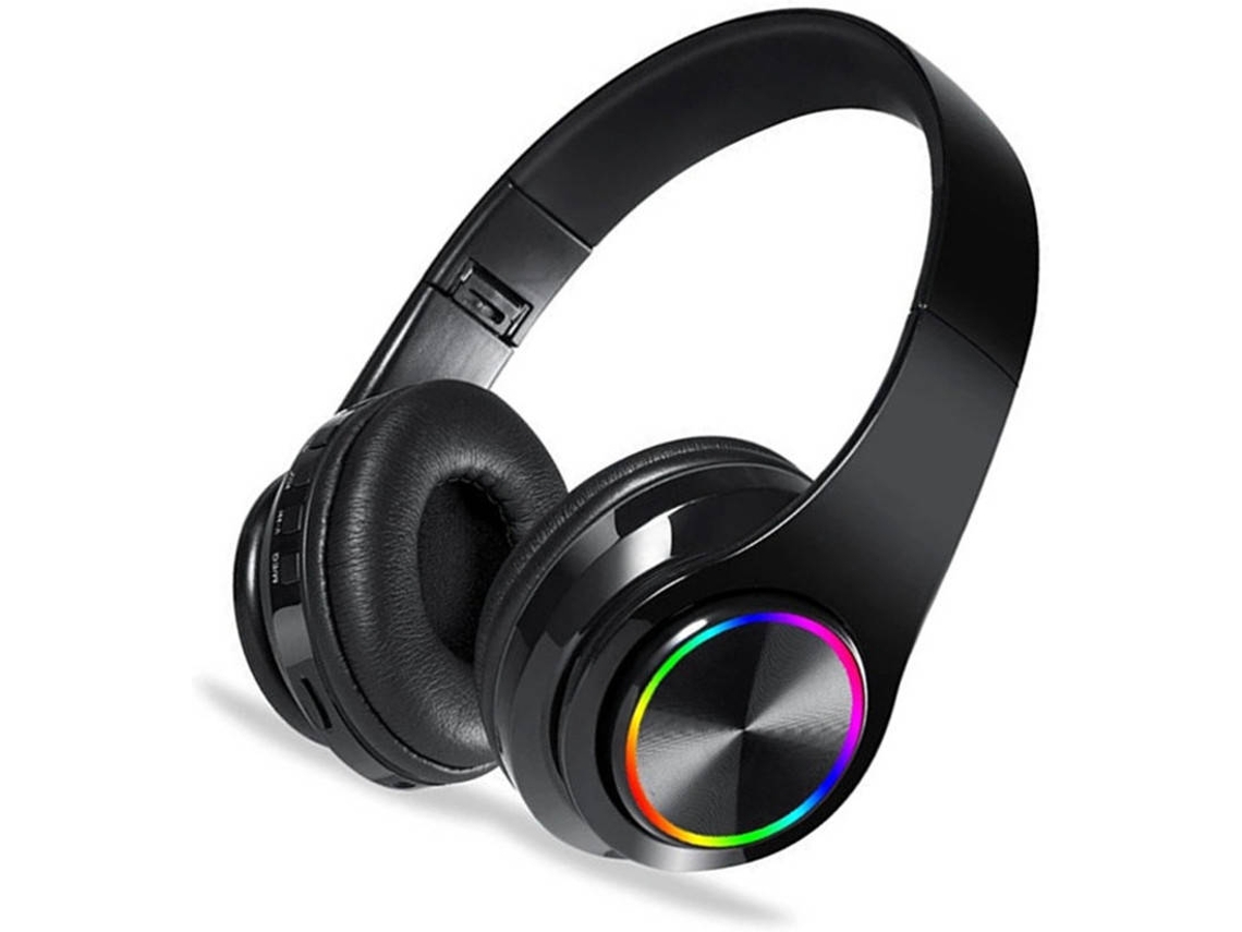 Auriculares Bluetooth INTERSTELLAR Led (On Ear - Negro)