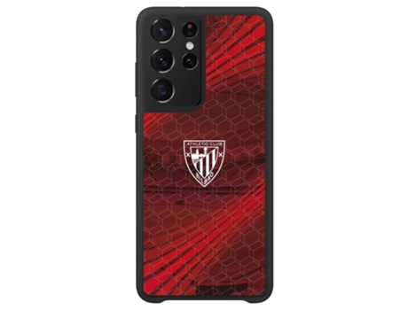 Funda Móvil Ultra Oficial Athletic Club para Samsung Galaxy S22 Ultra PHONECASES3D Piel Sintética Negro