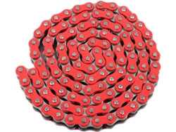 Cadena De Repuesto Modificada Harilla 428h 110 Secciones Para Bicicletas Montaña Todoterreno, Color Rojo.