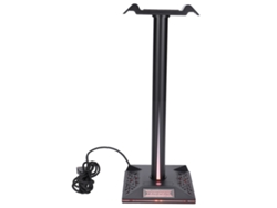Soporte Para Auriculares Gaming Rgb Con 2 Puertos Usb Y Entrada Auxiliar De 3,5 Mm Para Uso En Escritorio.