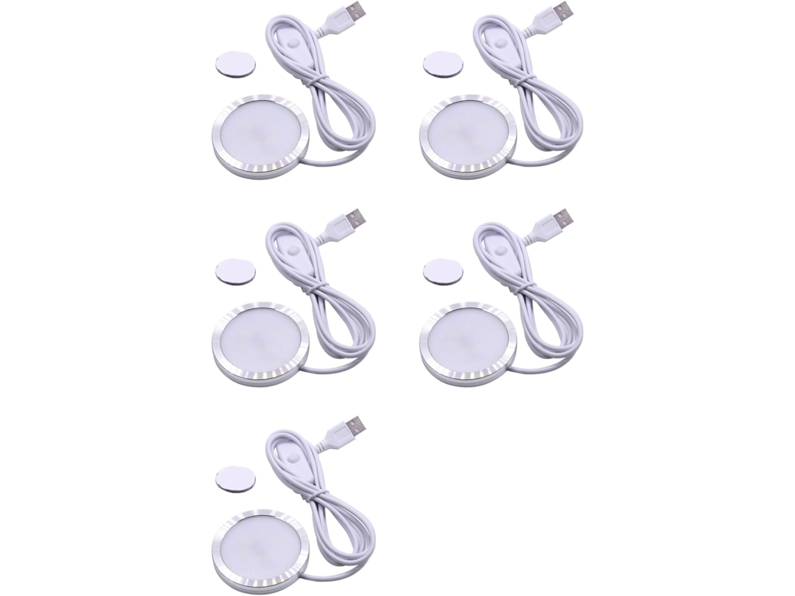 5 Tubos Led Con Conector Usb Abierto De 5 V Para Vitrinas/librerías.