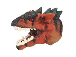 Walshlxq Mano Dinosaurio Dibujos animados Guantes de marioneta de alta simulación Juguete para niños tipo cuentacuentos a
