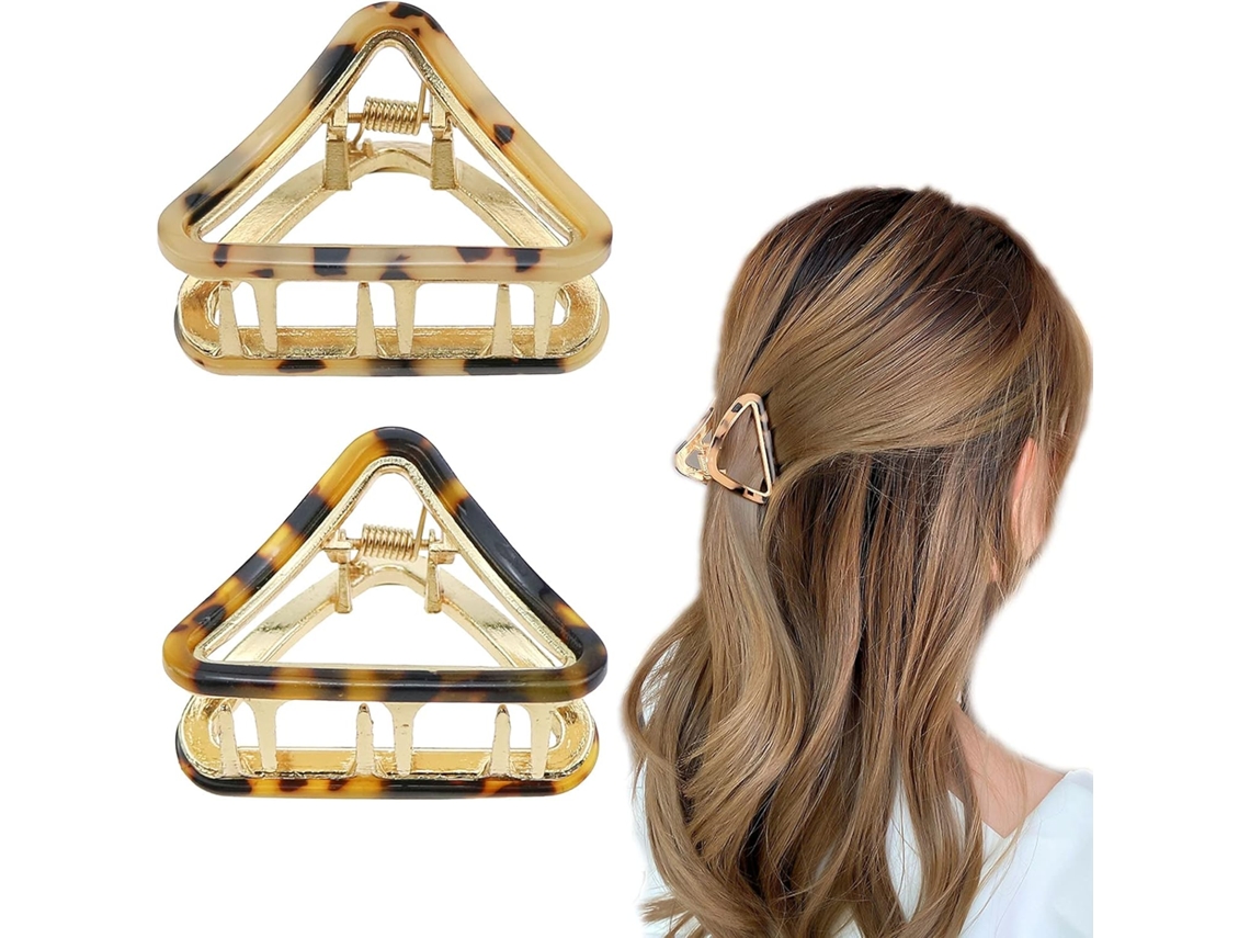2 pinzas para el cabello con estampado de leopardo, diseño francés, accesorios para el cabello para mujeres y niñas.