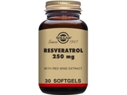Complemento Alimentar SOLGAR Resveratrol Com Extrato De Vinho Tinto (30 cápsulas de 250mg)